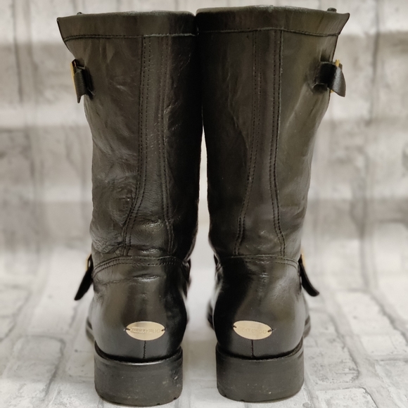 Jimmy Choo size 38 (7) black biker boots - Picture 13 of 13